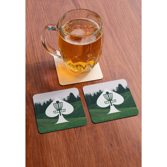 Disc Golf Custom Silicone Drink Coasters Cup Mat Cup Coasters Tableware Set of 4 - Picture 2 of 2